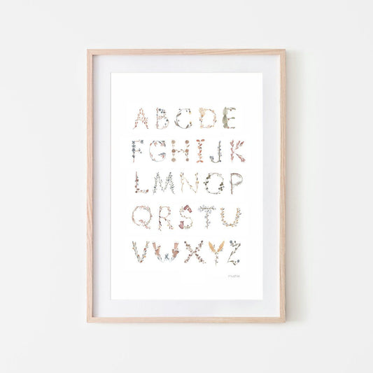 Poster alphabet MUSHIE